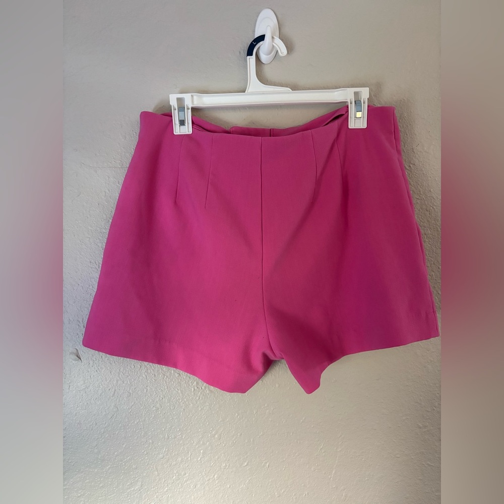 a new day Hot Pink High-Waist Tailored Shorts - Picture 3 of 4